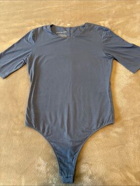 Everlane Kids Navy Blue Short-Sleeve Bodysuit